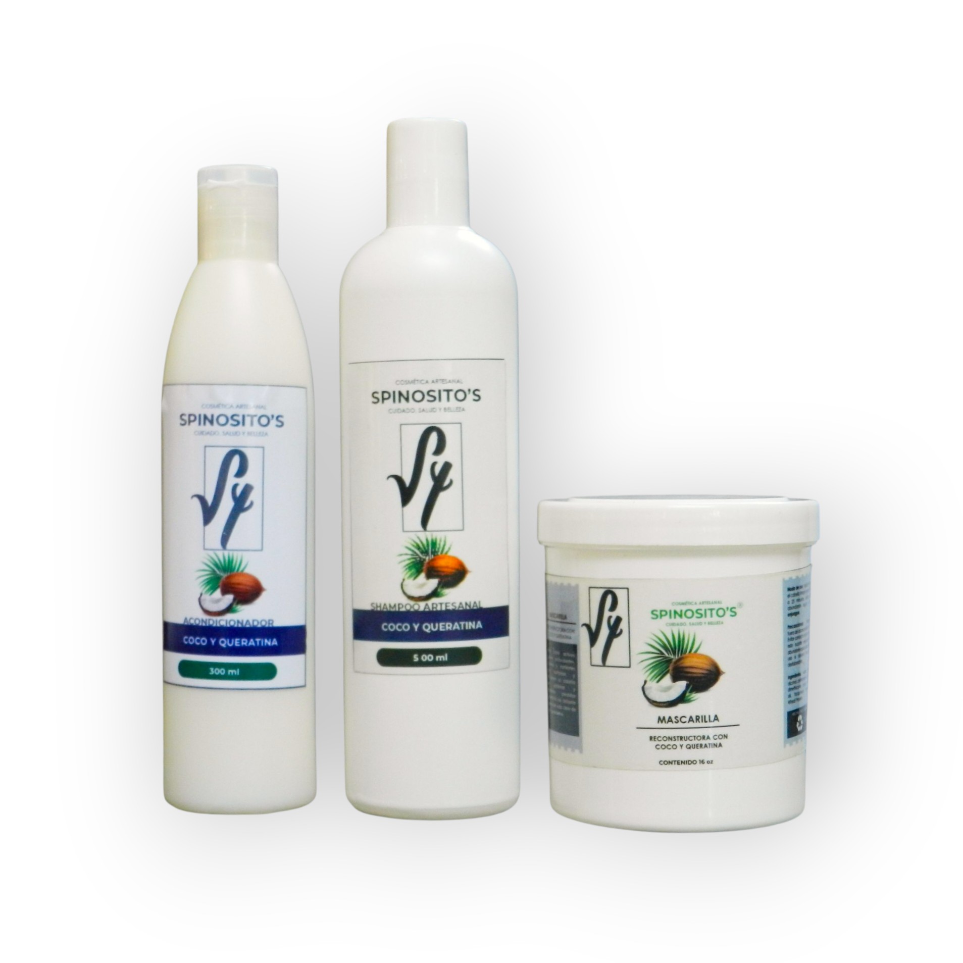Kit cabello más Lacio  (shampoo, acondicionador, mascarilla)
