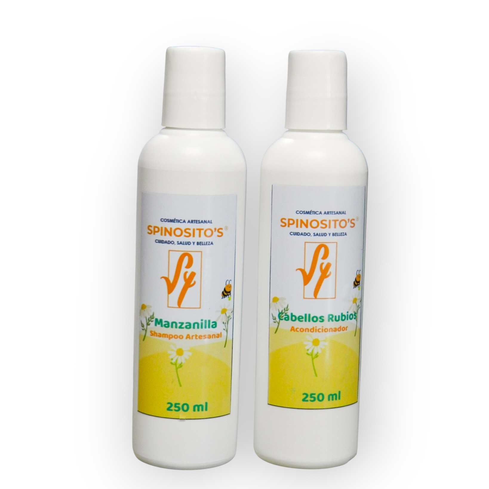 Dúo cabellos rubios